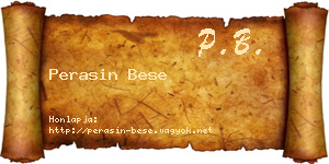 Perasin Bese névjegykártya